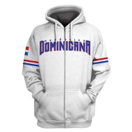 Baseball Softball Wear Team Dominican Baseball Uniform Custom Version Zipper Hoodie and Long Sleeves