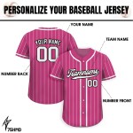 Customized Comfortable Breathable Plus Size Pinstripe Baseball Jersey Shirt Personalized Sports Wear
