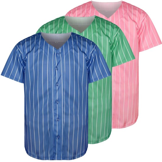 100% Polyester Sublimation Quick Dry Short Sleeve Baseball Shirts Breathable Sportswear with Plus Size Feature Jersey Design