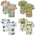 Custom Sublimate Unisex Baseball Jersey Tropical Wind Belt Style Pattern Breathable Comfortable Casual Hip Hop Baseball Uniform Custom Sublimate Unisex Baseball Jersey Tropical Wind Belt Style Pattern Breathable Comfortable Casual Hip Hop Baseball Uniform