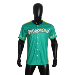 Wholesale Personalization Baseball Jersey Shirt Breathable Comfortable Yellow and Green Baseball Uniform for Team Wholesale Personalization Baseball Jersey Shirt Breathable Comfortable Yellow and Green Baseball Uniform for Team