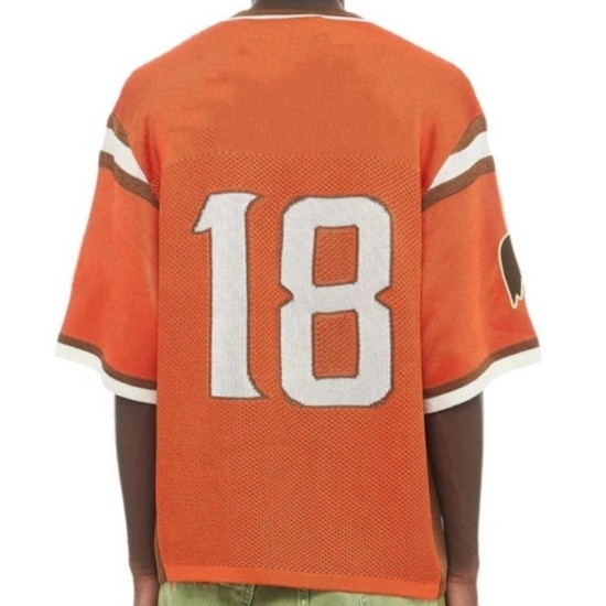 Custom Sublimation Printing Boxy Jersey Dropped Shoulder American Football Jersey CROPPED FOOTBALL JERSEY