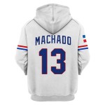Baseball Softball Wear Team Dominican Baseball Uniform Custom Version Zipper Hoodie and Long Sleeves