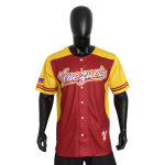 Custom LOGO OEM & ODM Yellow Blue Baseball Jersey Adult Training Jersey Shirt Plus Size Creative Design