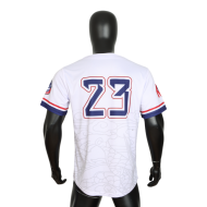 Custom Logo OEM & ODM V Neck Digital Print Breathable Unisex Baseball Uniform Jersey Embroidered Sportswear