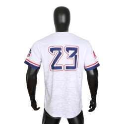 Custom Logo OEM & ODM V Neck Digital Print Breathable Unisex Baseball Uniform Jersey Embroidered Sportswear