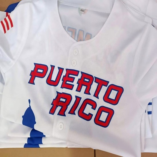 Baseball Softball Wear Francisco Lindor Puerto Rico National Baseball World Classic Jersey Baseball Softball Wear Francisco Lindor Puerto Rico National Baseball World Classic Jersey