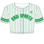 Women's Crop Top Baseball Jersey - Black White Stripe Jersey Shirt Baseball Tee Shirt