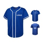 OEM Street-Chic Baseball Uniform T Shirt Breathable Custom V-Neck Jersey for Adults Sublimation Wholesale Blank T-Shirt