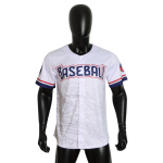 Custom Logo OEM & ODM V Neck Digital Print Breathable Unisex Baseball Uniform Jersey Embroidered Sportswear