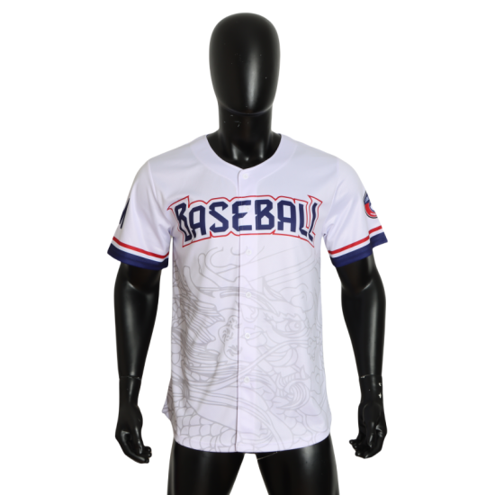 Custom Logo OEM & ODM V Neck Digital Print Breathable Unisex Baseball Uniform Jersey Embroidered Sportswear