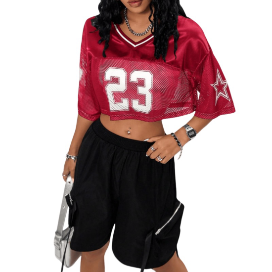 Hot Sale Custom Women's Sporty Baseball Softball Short Sets Plus Size Breathable Sportswear Including Shirt