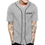 Unisex Polyester V-Neck Baseball Jersey Wholesale Casual Sportswear with Custom Logo for Adults