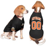 Custom Dog Baseball Jersey Personalized Sportswear for Small Pet Dogs With Name Number and Logo Plus Size Printed Feature