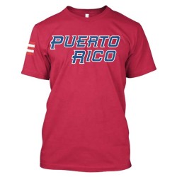 Men's Red Puerto Rico Baseball World Baseball Classic Name & Number T-Shirt WBC Fans Shirt