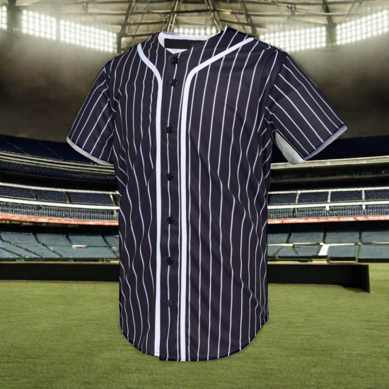 Custom Design Baseball Jersey Polyester Sublimation Men Baseball Stripe Shirt Jerseys