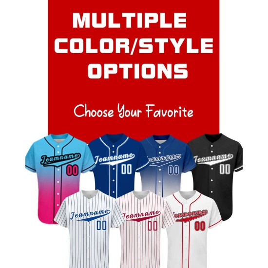 Wholesale Comfortable Sportswear High Quality Custom Baseball Jersey Shirts Breathable Team Uniform Featuring Plus Size Option