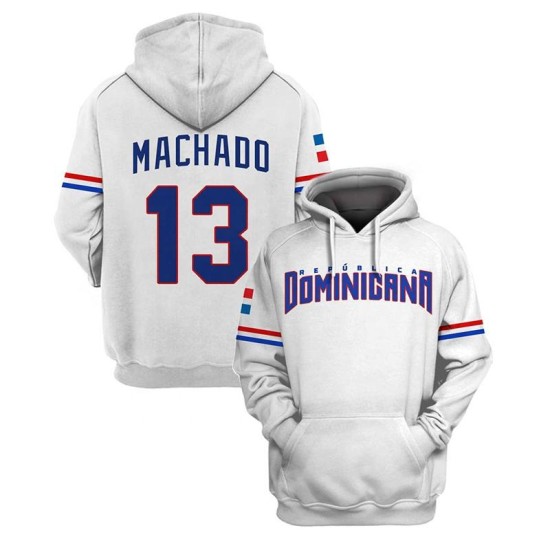 Baseball Softball Wear Team Dominican Baseball Uniform Custom Version Zipper Hoodie and Long Sleeves