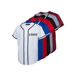 OEM Street-Chic Baseball Uniform T Shirt Breathable Custom V-Neck Jersey for Adults Sublimation Wholesale Blank T-Shirt