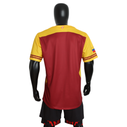 Custom LOGO OEM & ODM Yellow Blue Baseball Jersey Adult Training Jersey Shirt Plus Size Creative Design