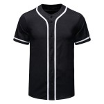 Customizable Baseball Jersey Men's Casual Sportswear Breathable Polyester Factory Price Cheap Plain Shirt Uniform