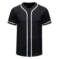 Customizable Baseball Jersey Men's Casual Sportswear Breathable Polyester Factory Price Cheap Plain Shirt Uniform