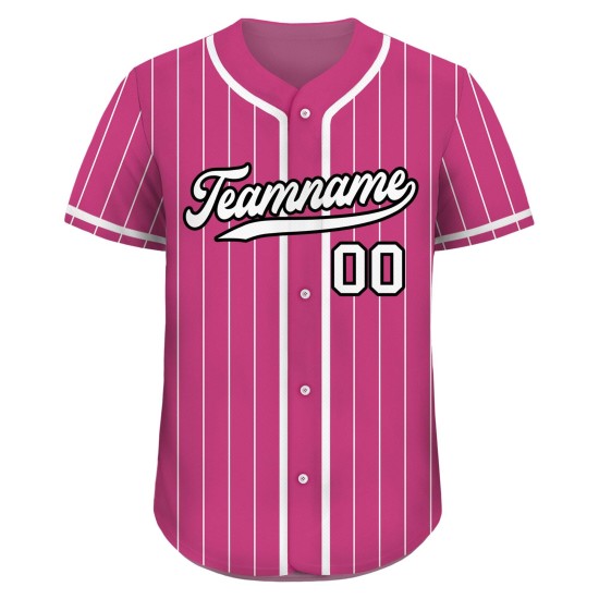 Customized Comfortable Breathable Plus Size Pinstripe Baseball Jersey Shirt Personalized Sports Wear