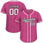 Customized Comfortable Breathable Plus Size Pinstripe Baseball Jersey Shirt Personalized Sports Wear