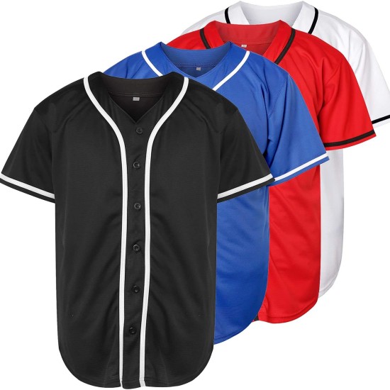 Custom Polyester Baseball Jerseys Breathable Personalized Sports Uniform With Sublimation Printing for Softball Baseball Players