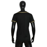 Wholesale Custom Breathable Black Gold Baseball Jersey for Men Wholesale Sublimated Sportswear Plus Size Available