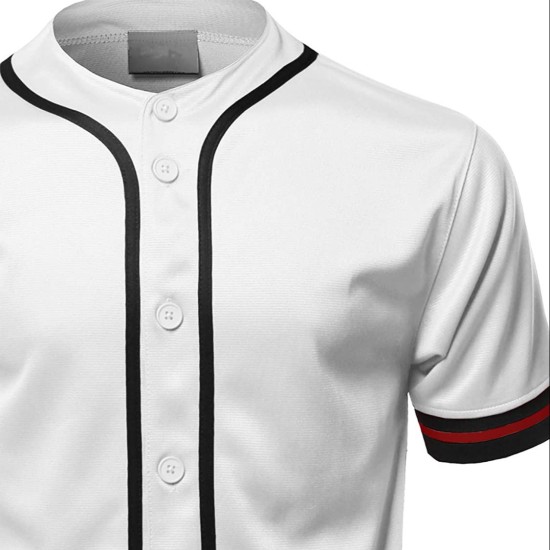 OEM Short Sleeve Baseball Jerseys T-Shirt Cheap Polyester Softball Uniforms Embroidery Button-Down Crew Neck Printed Sportswear